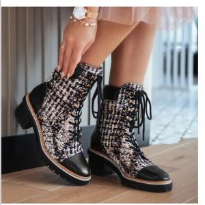 Tory Burch Miller combat boots